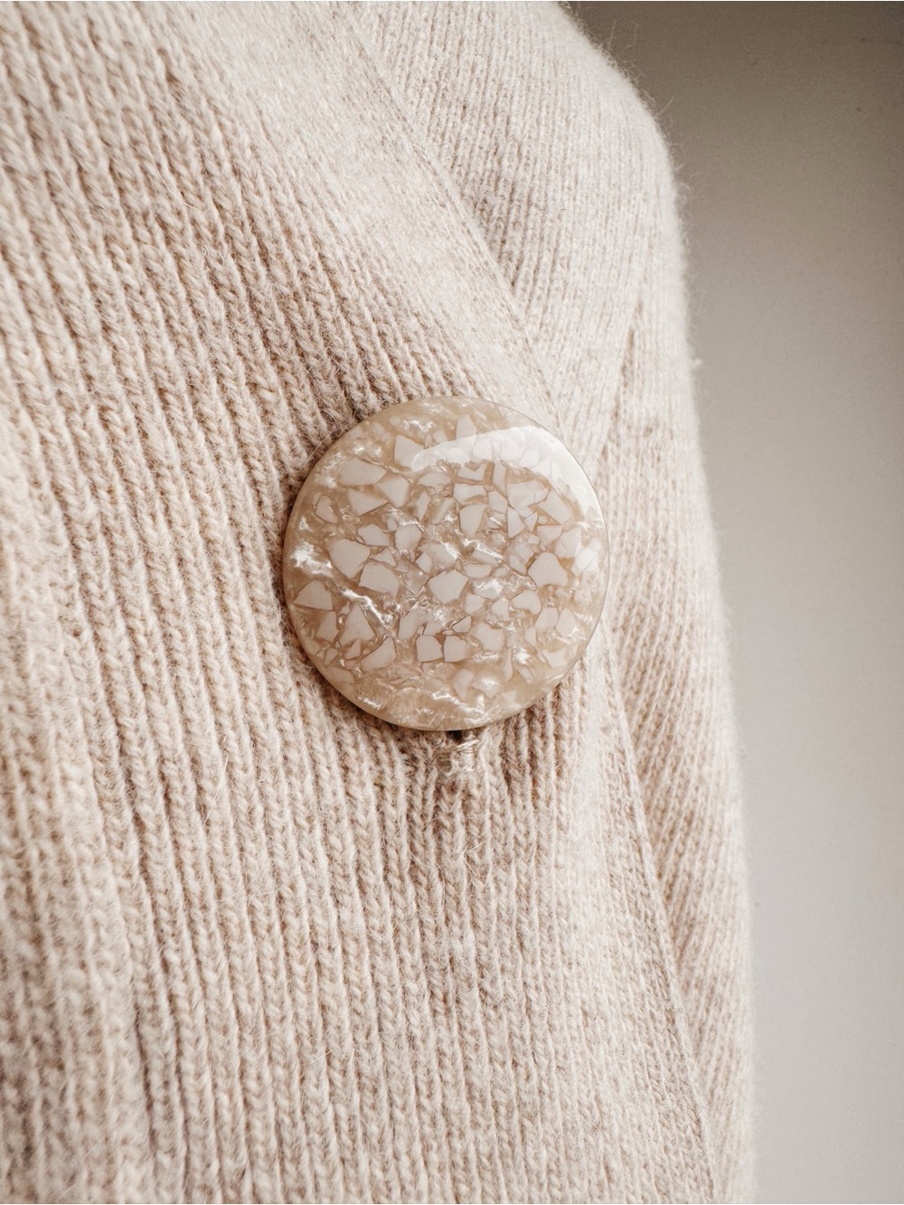 Tweeds Wool Angora Blend Sweater Cardigan M - Picture 3 of 6
